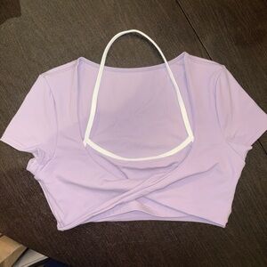 Lavender sports bra top
